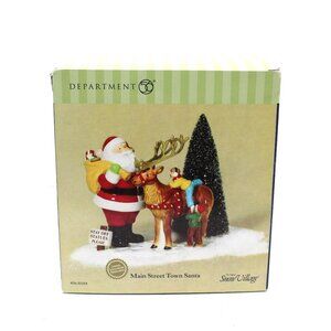 Dept 56 MAIN STREET TOWN SANTA SNOW VILLAGE ACCESSORY SET~#55254~in Box~2004